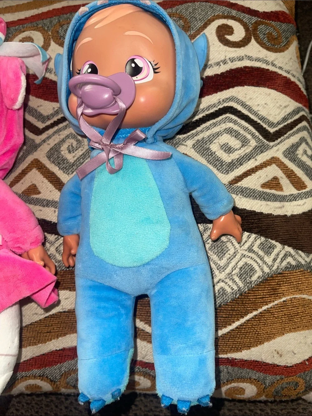 Cuddle Baby Plush Dolls in Pink & Blue - Set of 2